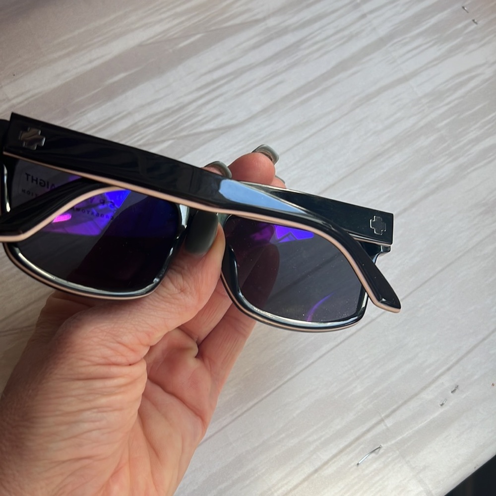 NWT Spy HAIGHT Sunglasses by Spy Square Black - Picture 5 of 7